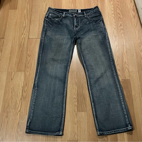 Inc International Concepts Jeans Mens 34x30 Barcelona Relaxed Fit Dark Gray - Picture 3 of 15